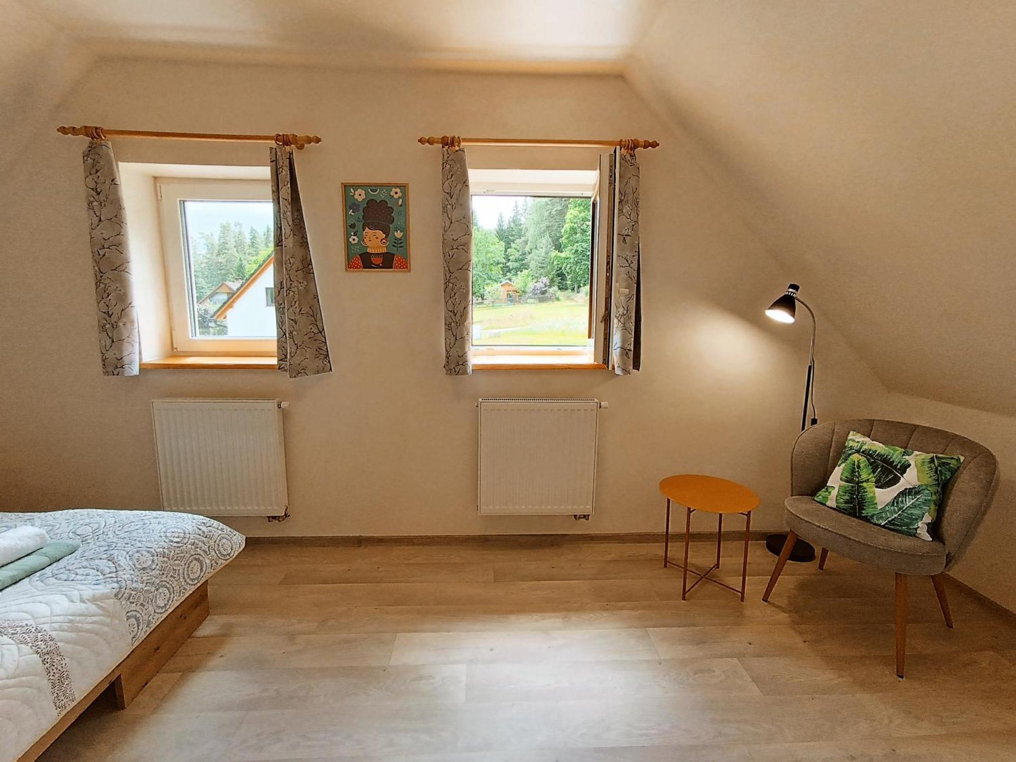 Klidna Lokalita Na Kraji Lesa, Cely Dum S Uschovnu Kol Villa Nová Bystřice Buitenkant foto
