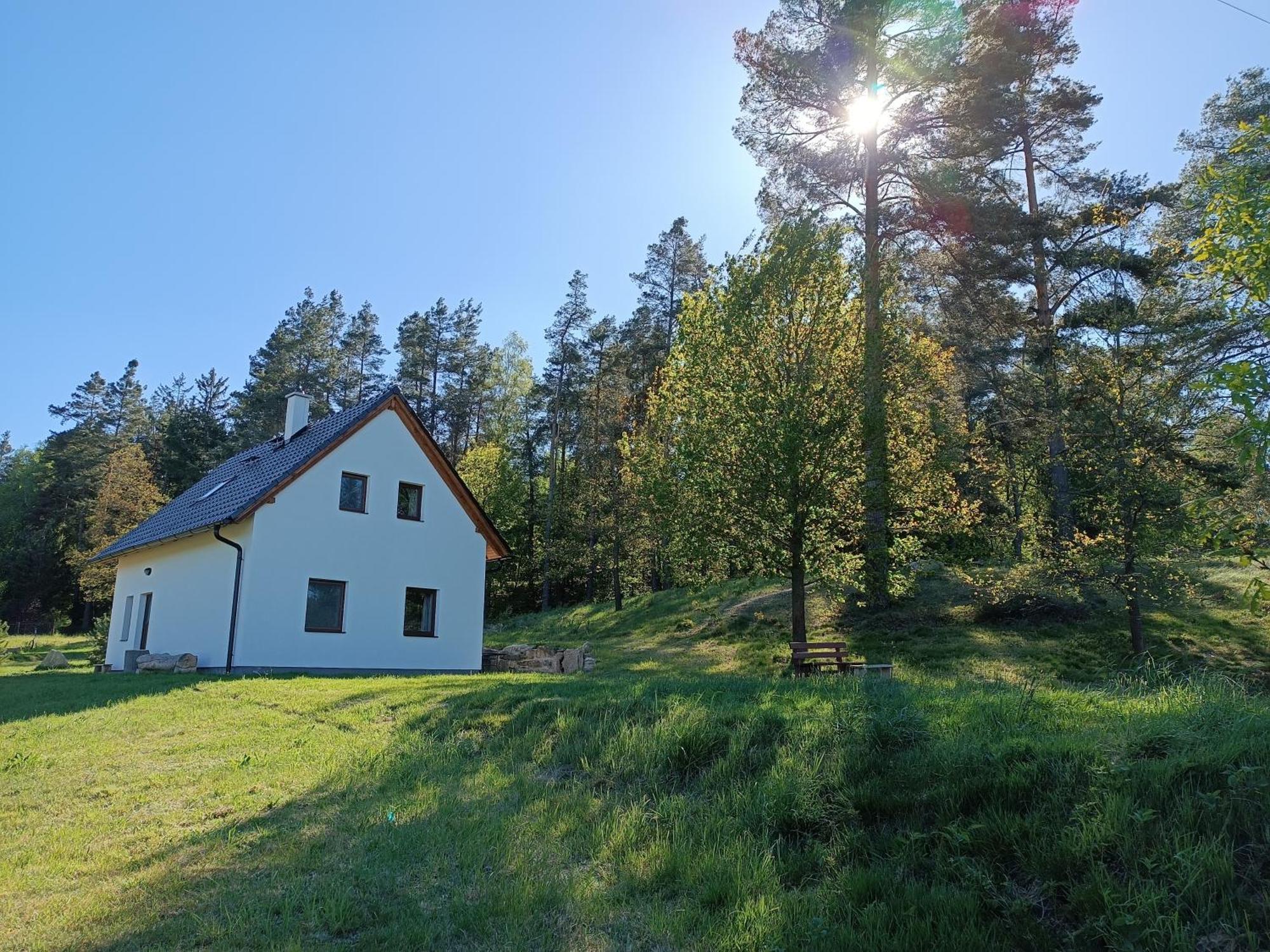 Klidna Lokalita Na Kraji Lesa, Cely Dum S Uschovnu Kol Villa Nová Bystřice Buitenkant foto